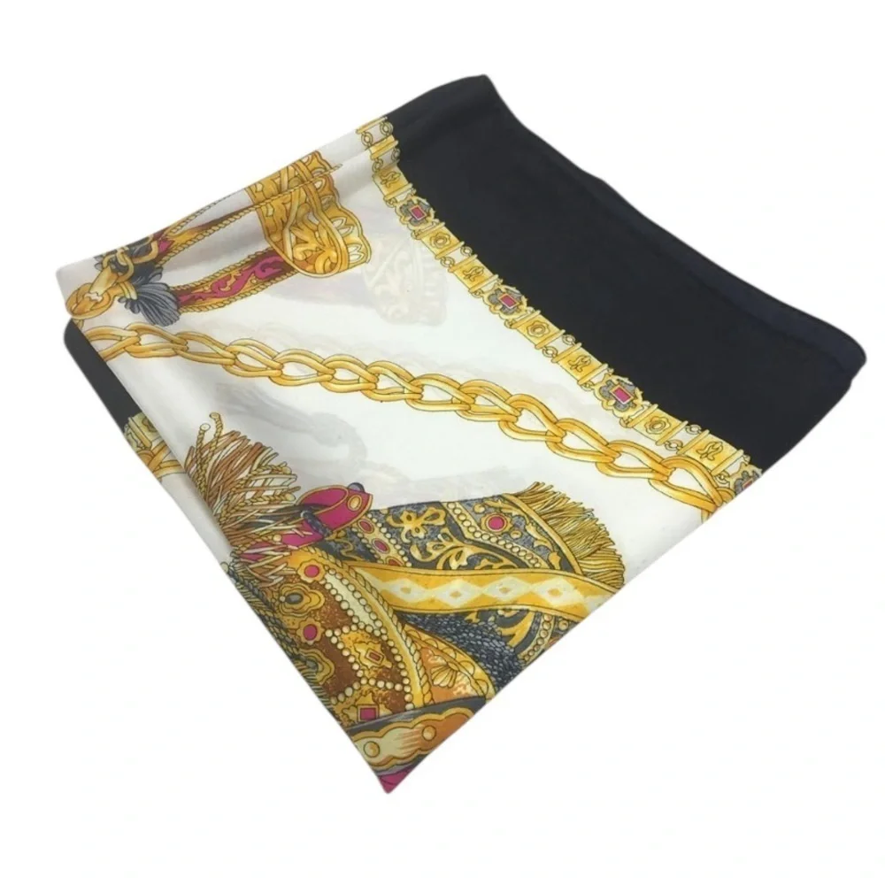 Elegant Black and Gold Scarf